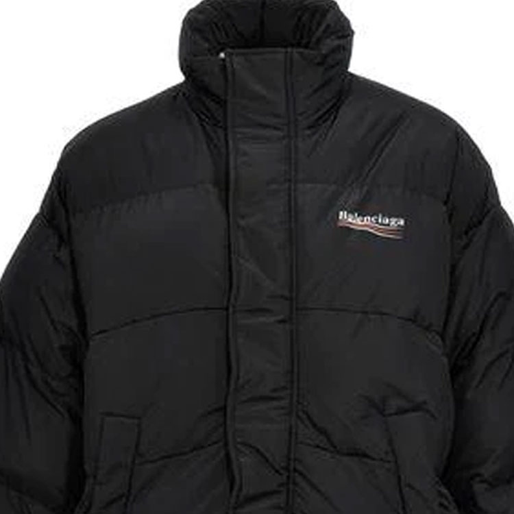 Lookbook Balenciaga FW23 Jaket Kerah Berdiri Logo Solid Warna - Regular Fit 758045TYD361000