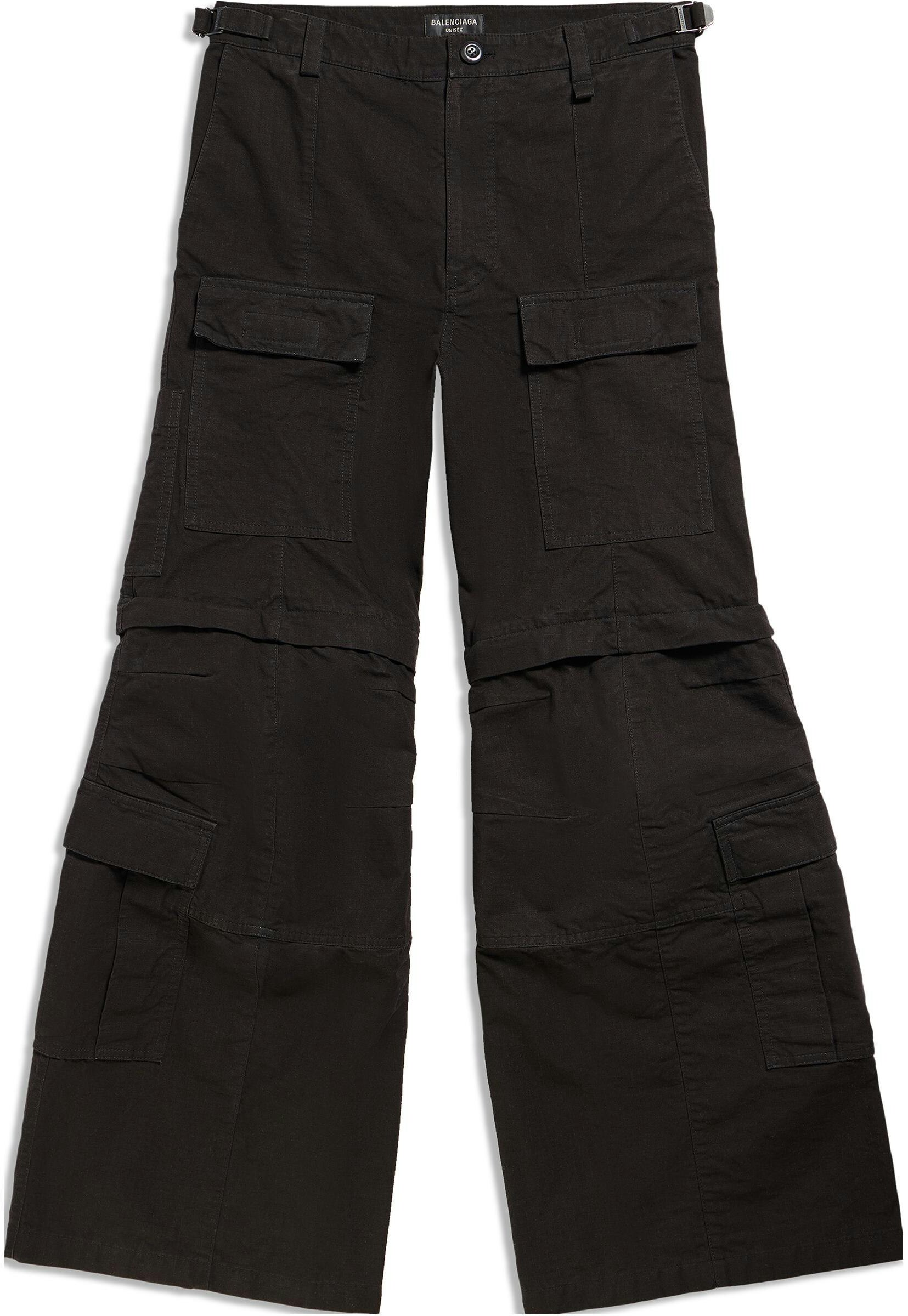 balenciaga-fw-23-solid-color-mid-waist-loose-flared-casual-cargo-pants-unisex-768810-tkp-279509