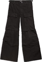 Balenciaga FW23 Solid Color Mid-Waist Loose Flared Casual Cargo Pants Unisex. 768810TKP279509 Balenciaga FW23 Solid Color Mid-Waist Loose Flared Casual Cargo Pants Unisex. 768810TKP279509