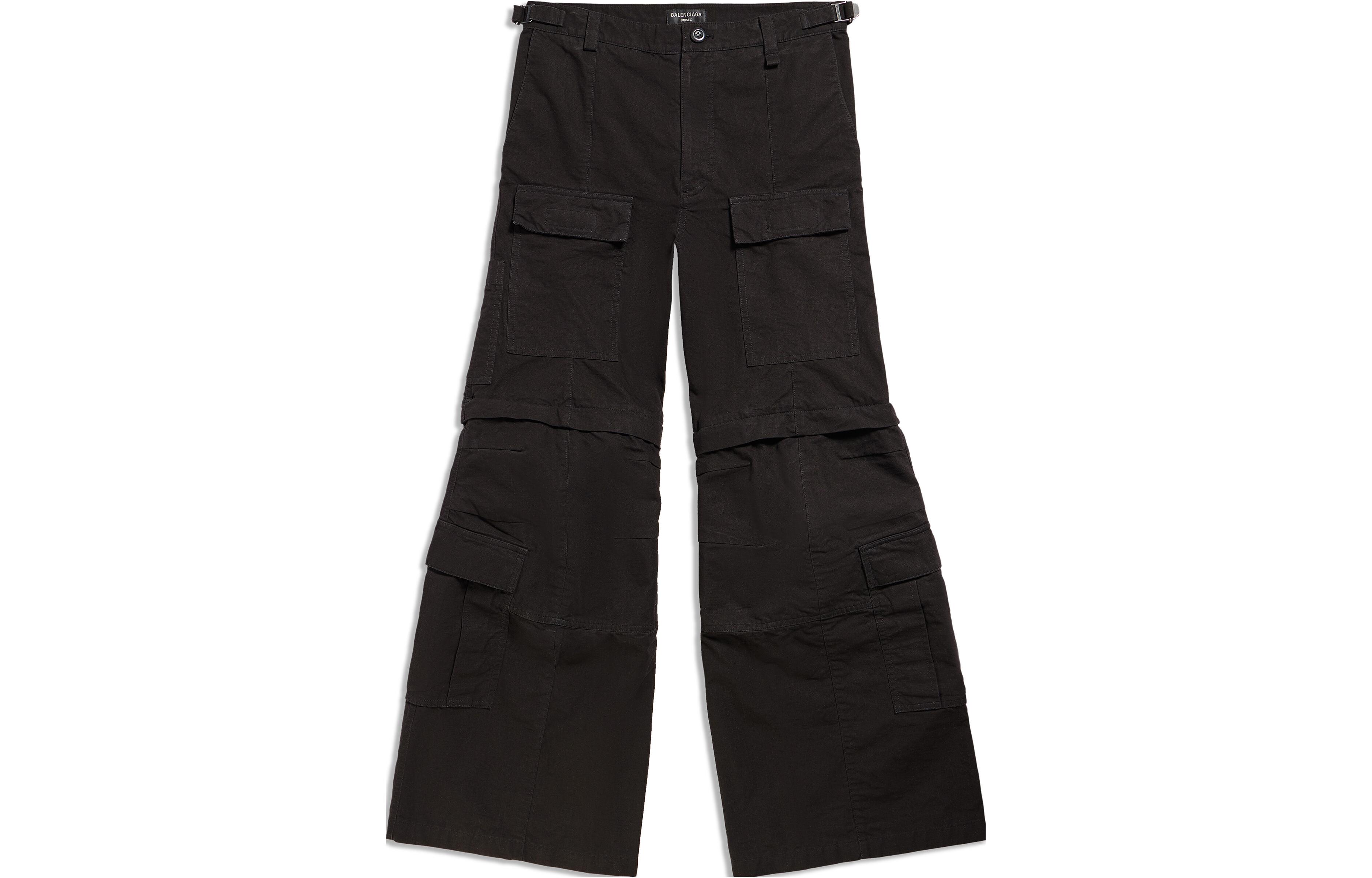 Order Balenciaga FW23 素色中腰寬鬆喇叭休閒工裝褲 男女款. 768810TKP279509