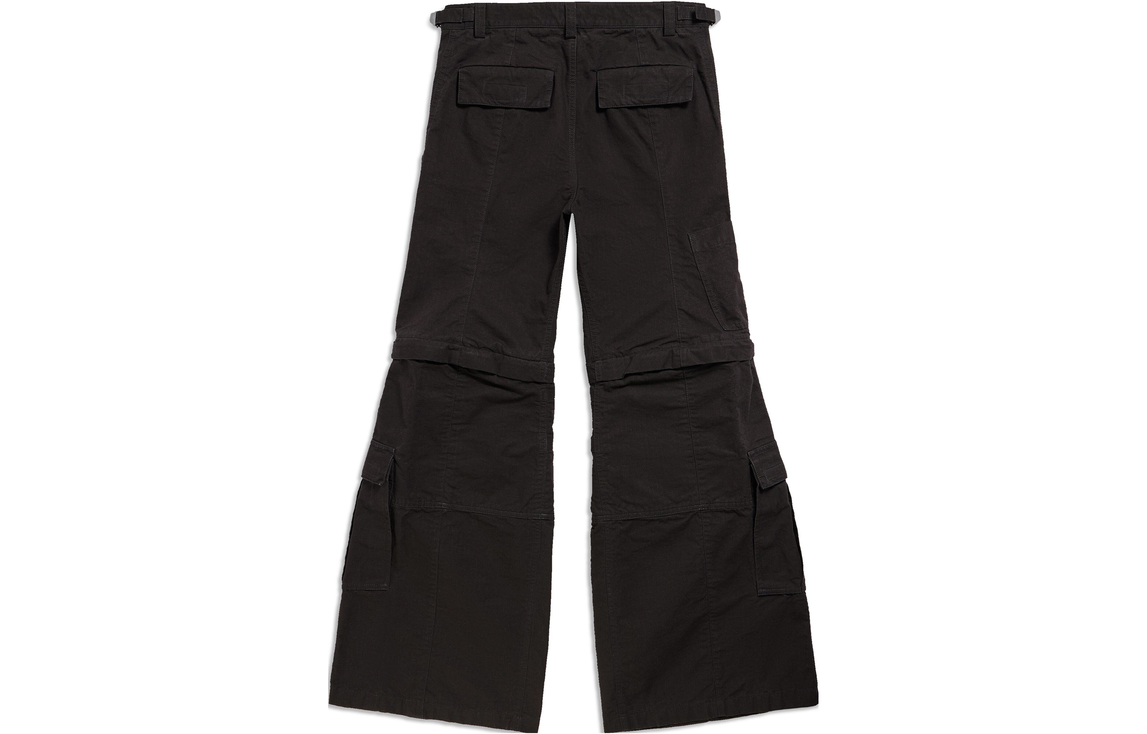 Lookbook Balenciaga FW23 素色中腰寬鬆喇叭休閒工裝褲 男女款. 768810TKP279509