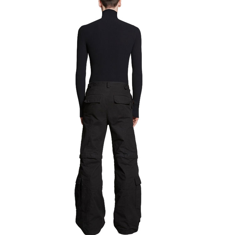 Details for Balenciaga FW23 素色中腰寬鬆喇叭休閒工裝褲 男女款. 768810TKP279509