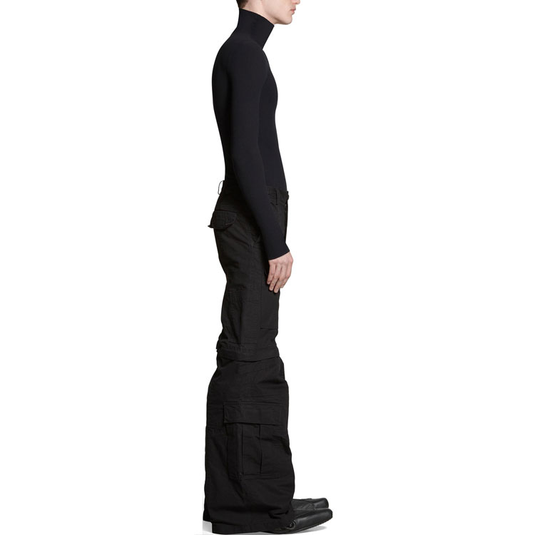 Sizing Balenciaga FW23 素色中腰寬鬆喇叭休閒工裝褲 男女款. 768810TKP279509