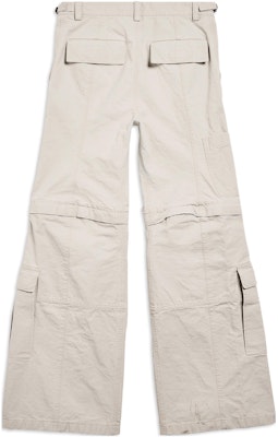 Balenciaga FW23 素色中腰寬鬆喇叭休閒工裝褲 男女款. 768810TKP279509 1