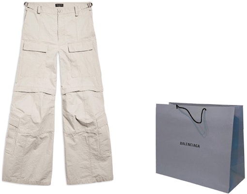 Balenciaga FW23 素色中腰寬鬆喇叭休閒工裝褲 男女款. 768810TKP279509 2