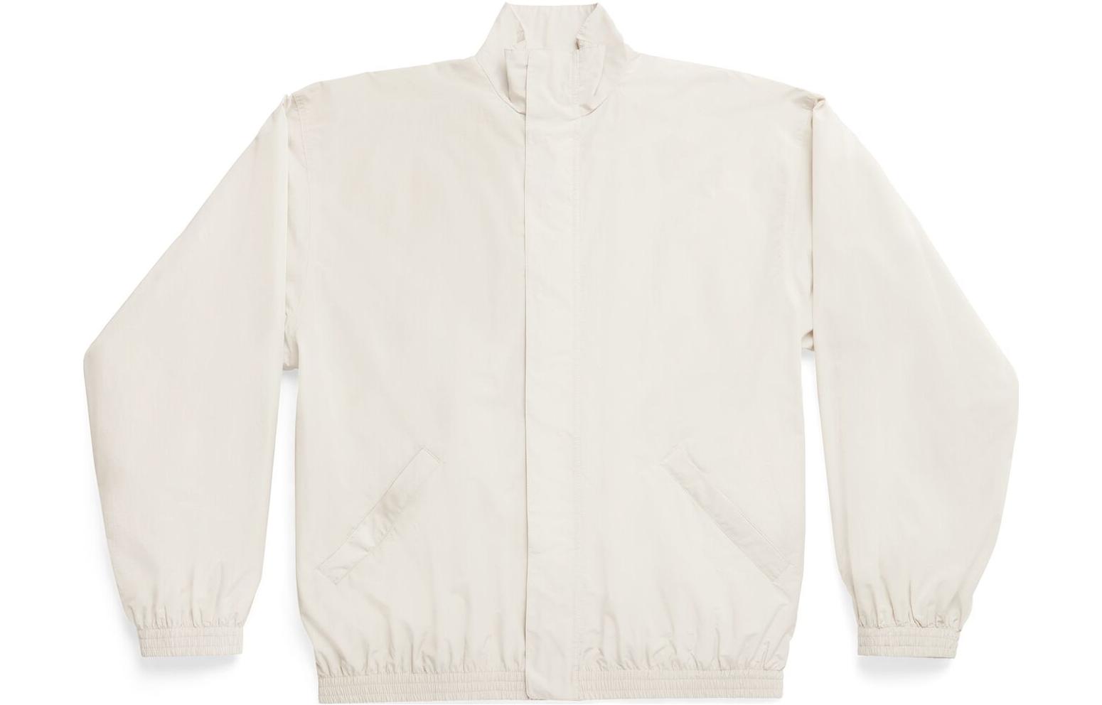 Balenciaga FW23 Solid Color Stand Collar Jacket White Loose Fit 746473TNQ259441