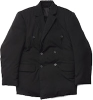 Balenciaga FW23 Unisex Black Double-Breasted Quilted Oversized Blazer. 751714TOT031000 Balenciaga FW23 Unisex Black Double-Breasted Quilted Oversized Blazer. 751714TOT031000