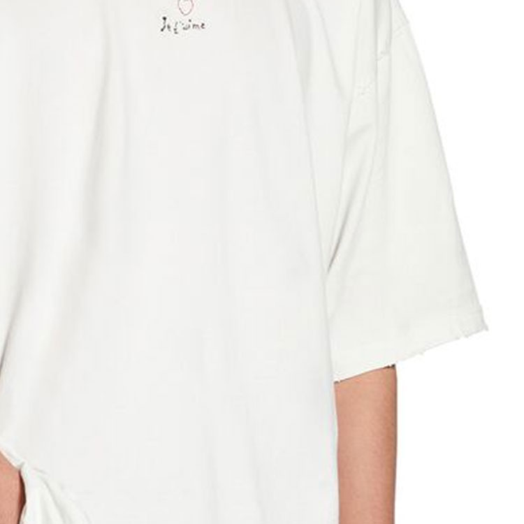 Balenciaga FW23 Unisex Relaxed Fit White Logo Embroidered T-Shirt. 744439TOVM79079 圖 7