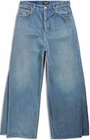 Balenciaga FW23 Washed Wide-Leg Jeans Unisex Loose Fit Blue. 767979TPW534868 Balenciaga FW23 Washed Wide-Leg Jeans Unisex Loose Fit Blue. 767979TPW534868