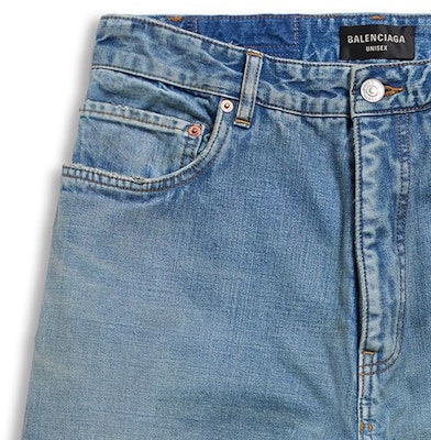 巴黎世家 FW23 男友风宽松直筒牛仔裤 蓝色. 767979TPW534868 Purchase 巴黎世家 FW23 男友风宽松直筒牛仔裤 蓝色. 767979TPW534868