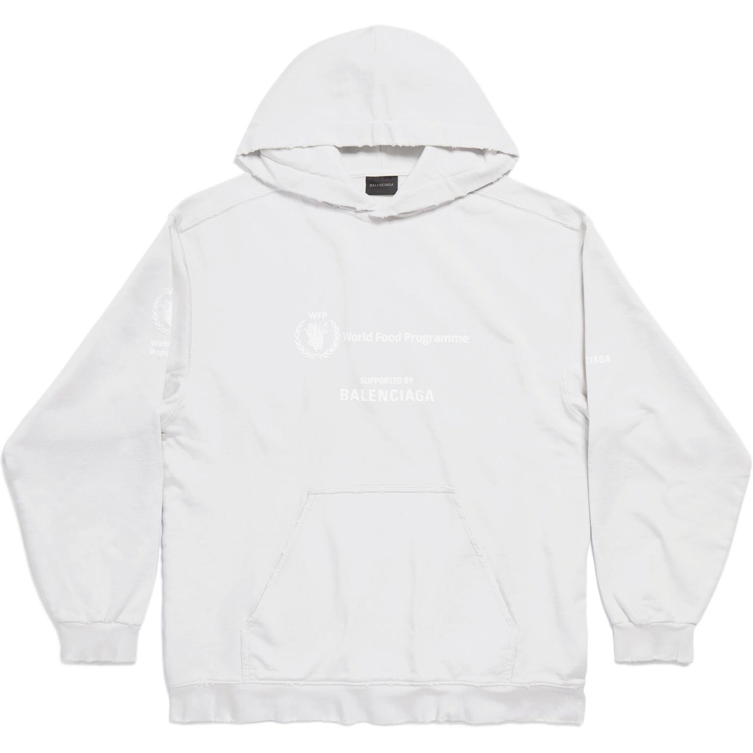 Balenciaga FW23 White Letter Print Casual Sweatshirt 600583TOVV59060