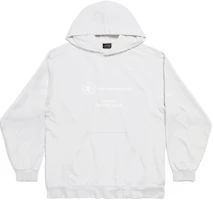 Balenciaga FW23 White Letter Print Casual Sweatshirt 600583TOVV59060 Balenciaga FW23 White Letter Print Casual Sweatshirt 600583TOVV59060