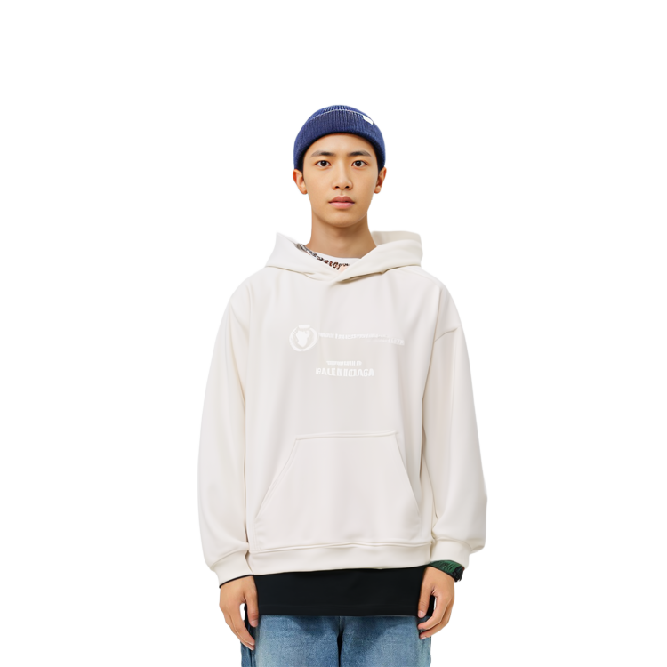 Purchase Balenciaga FW23 白色字母印花休閒長袖上衣 600583TOVV59060