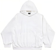 Balenciaga FW23 White Letter Print Hoodie Unisex Regular Fit Pullover. 767877TPVU59601 Balenciaga FW23 White Letter Print Hoodie Unisex Regular Fit Pullover. 767877TPVU59601