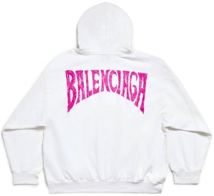 Sudadera Balenciaga FW23 Blanca con Letras Estampadas Unisex Ajuste Regular. 767877TPVU59601 Lookbook Sudadera Balenciaga FW23 Blanca con Letras Estampadas Unisex Ajuste Regular. 767877TPVU59601