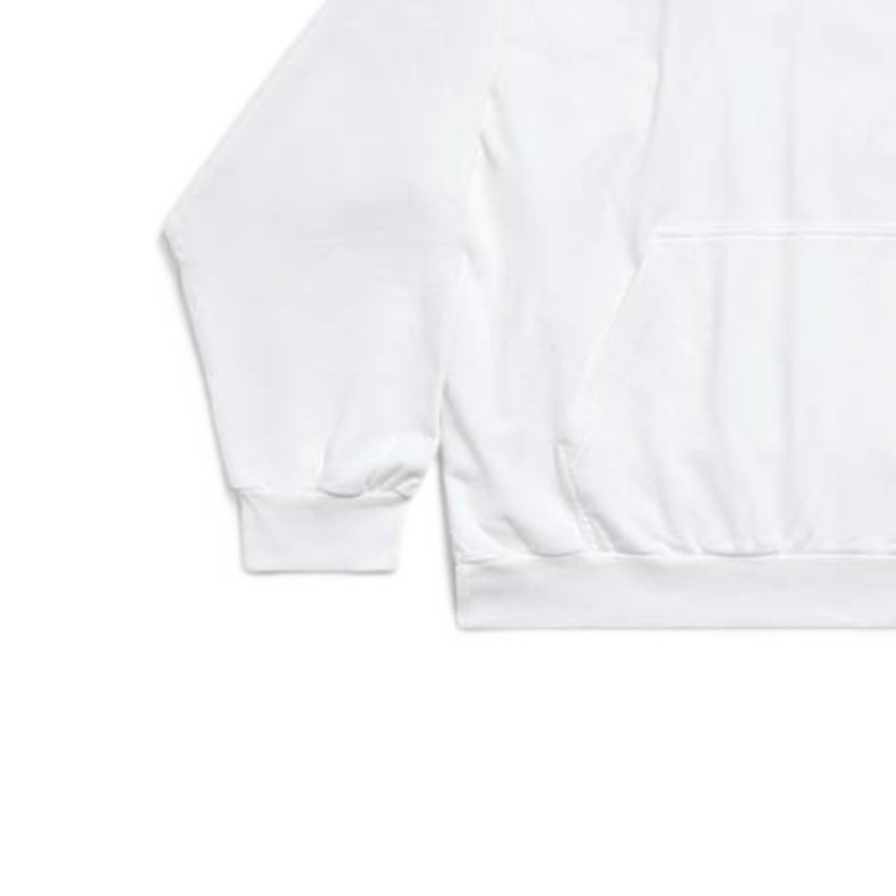 Details for Sudadera Balenciaga FW23 Blanca con Letras Estampadas Unisex Ajuste Regular. 767877TPVU59601
