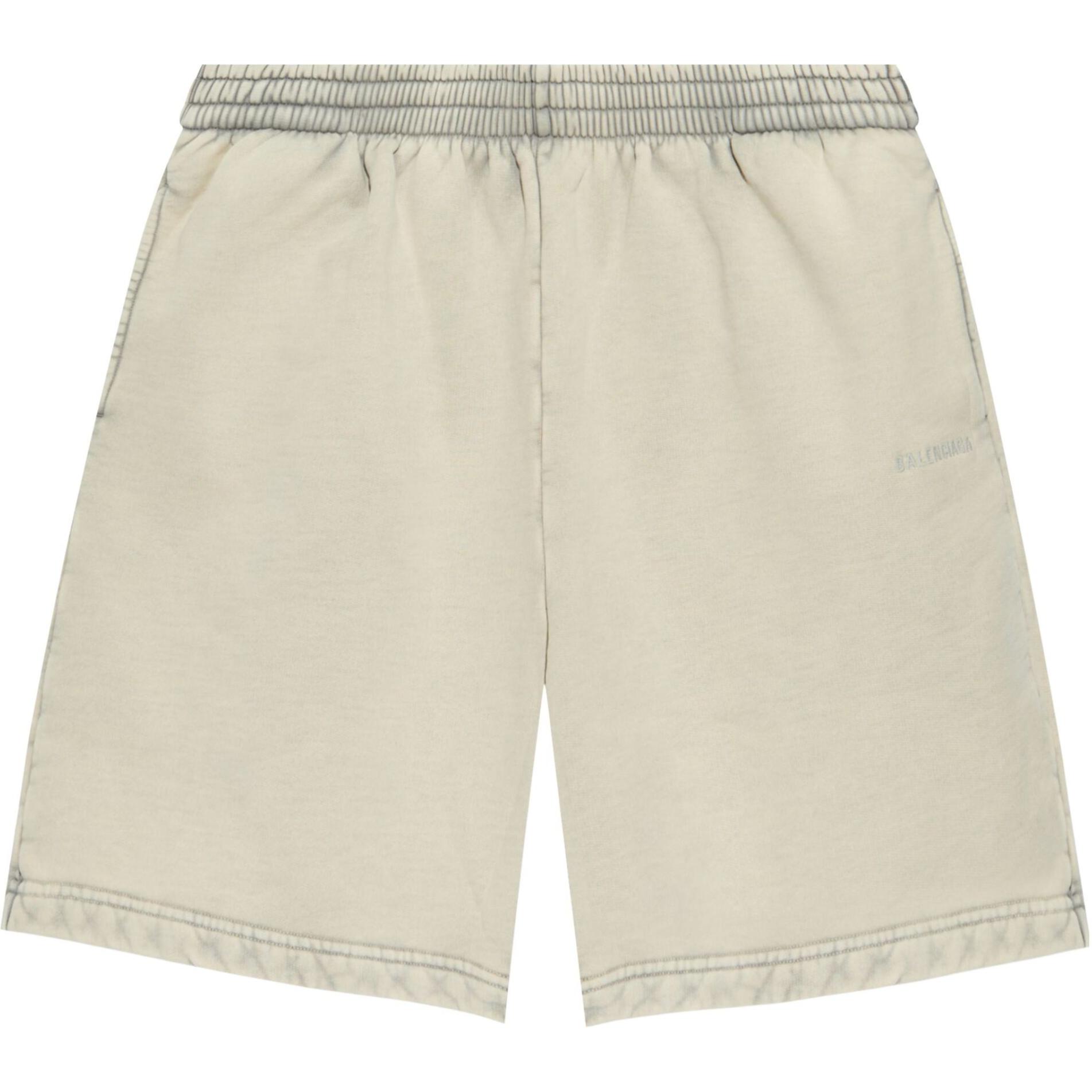 Balenciaga FW24  Beige Relaxed Elastic Straight Casual Shorts. 676137TRVJ39755