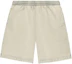Buy Balenciaga FW24 Pantalones Cortos Beige Elásticos Rectos Casuales. 676137TRVJ39755