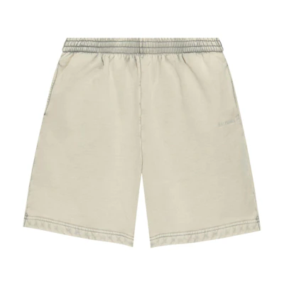 Balenciaga FW24 Beige Relaxed Elastic Straight Casual Shorts. 676137TRVJ39755