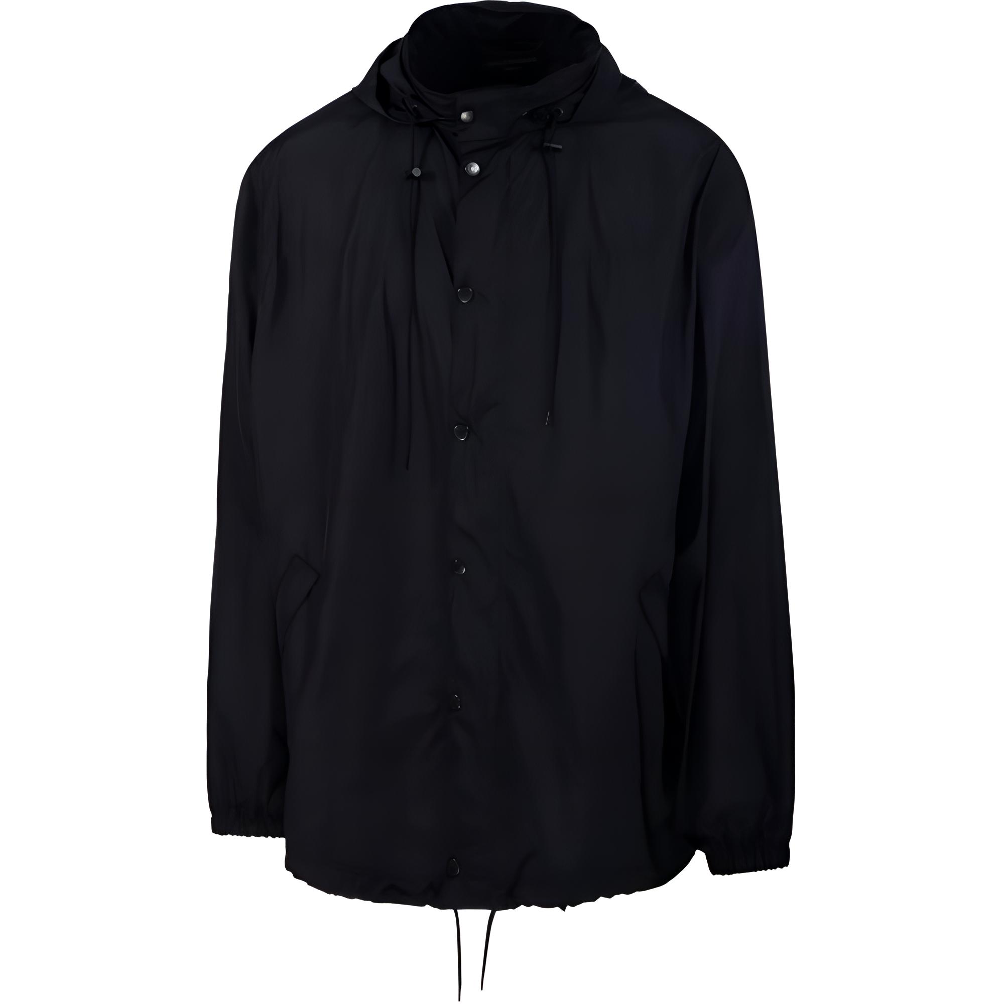 Balenciaga FW24  Black Letter Logo Print Hooded Jacket Regular Fit. 791285TPO061000