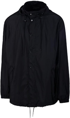 발렌시아가 FW24 블랙 로고 프린트 후드 재킷 레귤러 핏. 791285TPO061000 Order 발렌시아가 FW24 블랙 로고 프린트 후드 재킷 레귤러 핏. 791285TPO061000