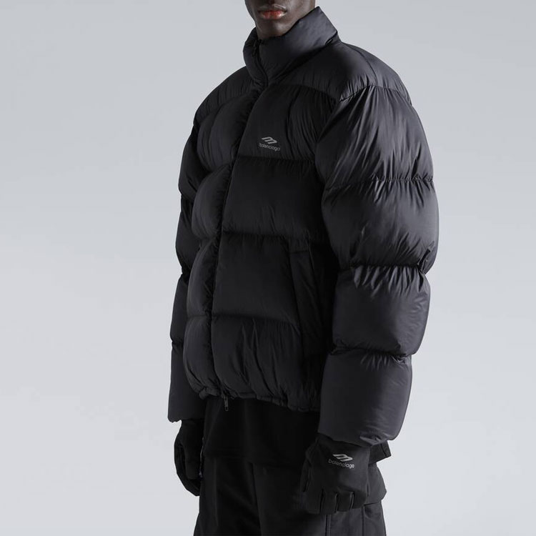 Sizing Balenciaga FW24  Black Loose Fit Skiwear Long Sleeve Jacket. 773986TPO391000