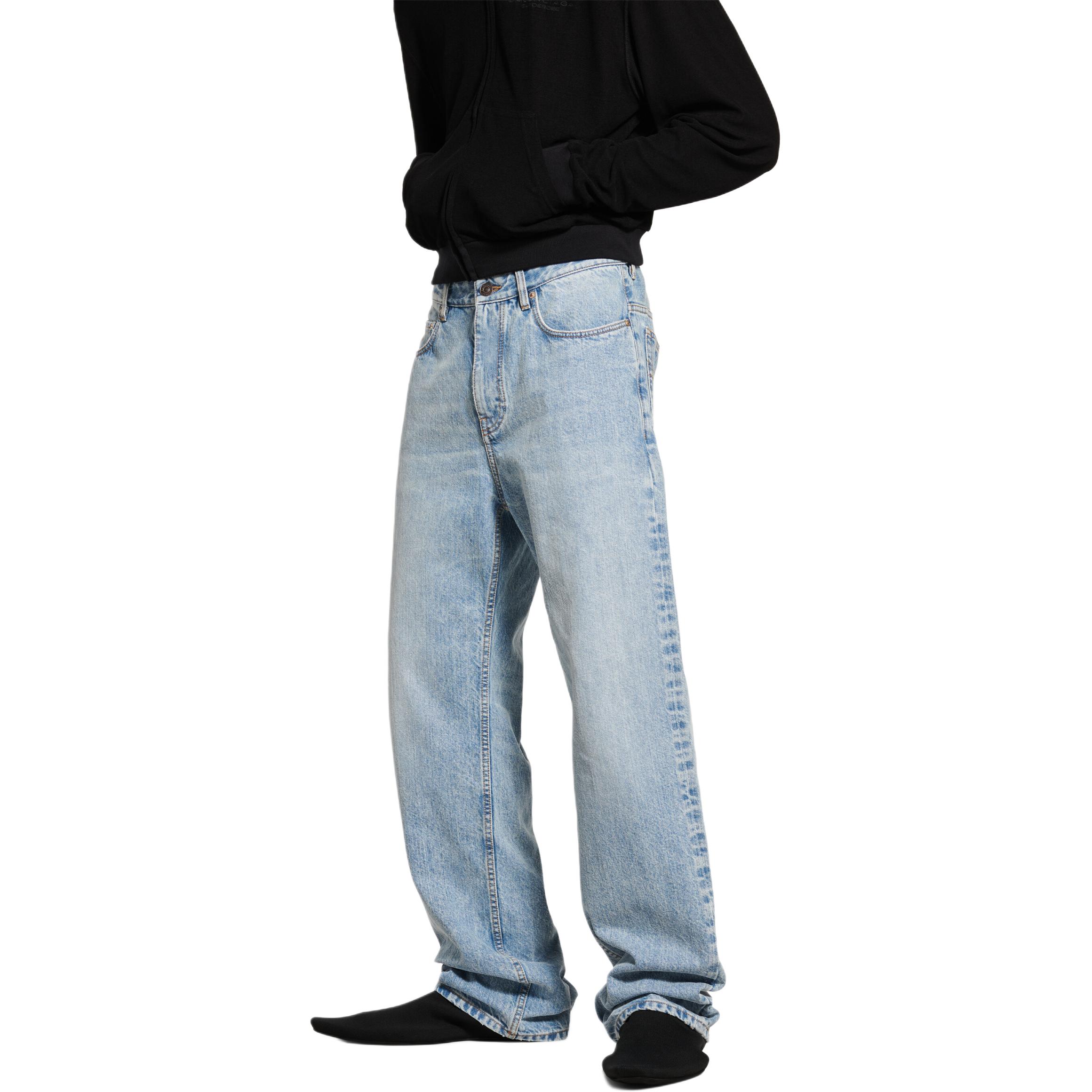 Details for 巴黎世家 FW24 蓝色常规版牛仔裤 配拉链口袋极简设计 810786TRW556185