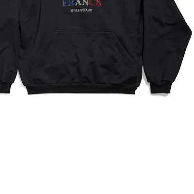 巴黎世家 FW24 字母印花黑色连帽衫 男女同款宽松版型. 803265TRVL41000 Shop 巴黎世家 FW24 字母印花黑色连帽衫 男女同款宽松版型. 803265TRVL41000