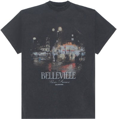 Balenciaga FW24 Alphabet Print Oversized Unisex Black Crewneck T-Shirt. 787349TRVP71041 Order Balenciaga FW24 Alphabet Print Oversized Unisex Black Crewneck T-Shirt. 787349TRVP71041