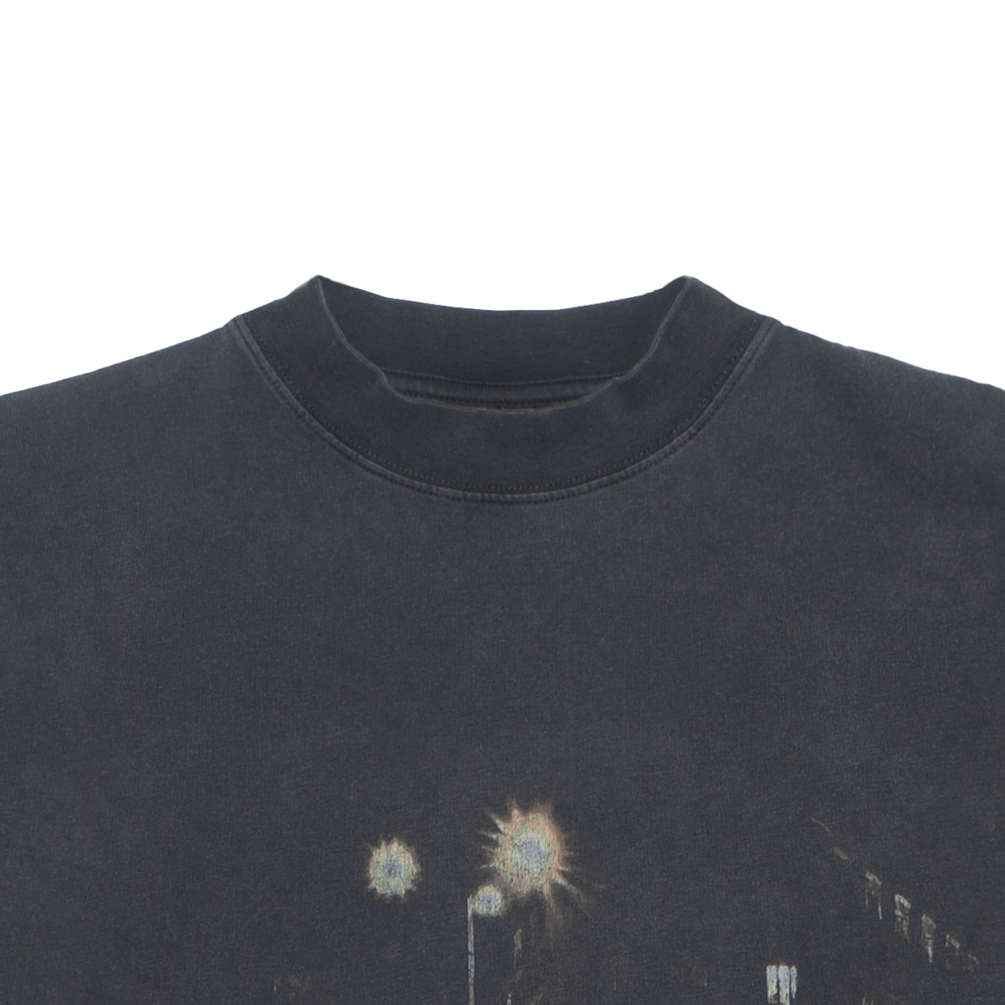 Shop Balenciaga FW24 Alphabet Print Oversized Unisex Black Crewneck T-Shirt. 787349TRVP71041