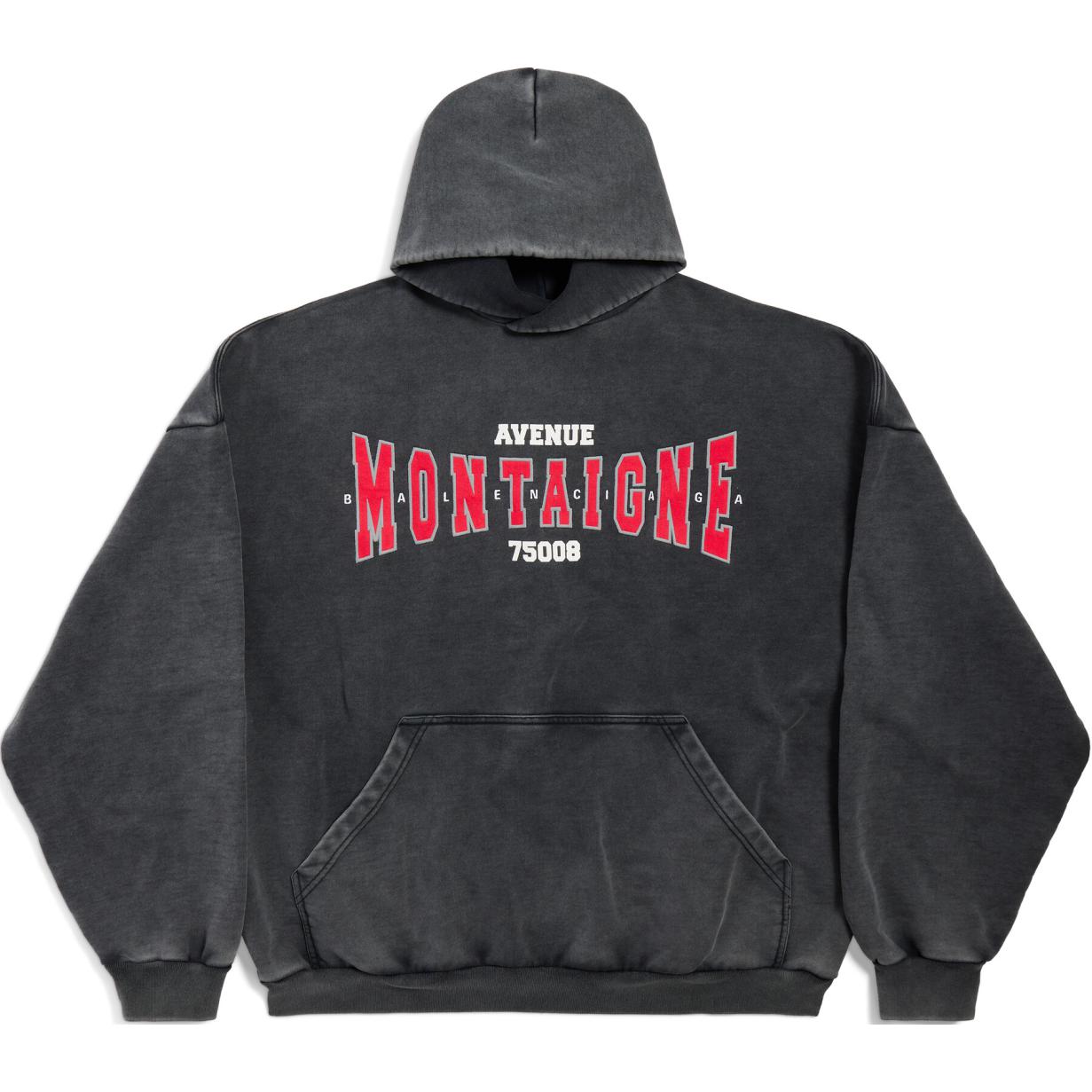 Balenciaga FW24 Black Letter Print Hoodie Unisex Oversized Casual Long Sleeve 803265TRVN21048 圖 2