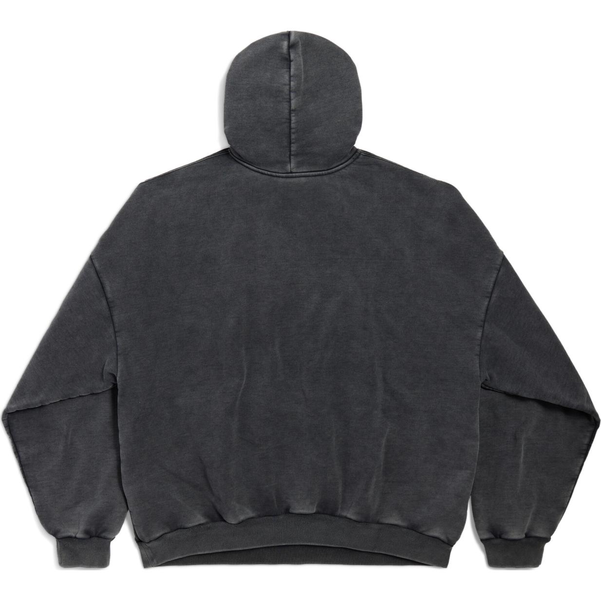 Balenciaga FW24 Black Letter Print Hoodie Unisex Oversized Casual Long Sleeve 803265TRVN21048 圖 3