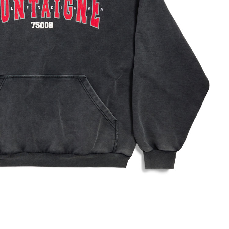 Balenciaga FW24 Black Letter Print Hoodie Unisex Oversized Casual Long Sleeve 803265TRVN21048 圖 5