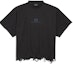 Buy Balenciaga FW24 Black Logo Embroidered Unisex Crewneck T-Shirt. 783399TQVS81083