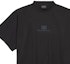 Cheap Balenciaga FW24 Black Logo Embroidered Unisex Crewneck T-Shirt. 783399TQVS81083