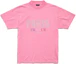 Order Balenciaga FW24 Crystal Letter Slim Fit Unisex Crewneck T-Shirt Faded Pink. 809122TRVL59568