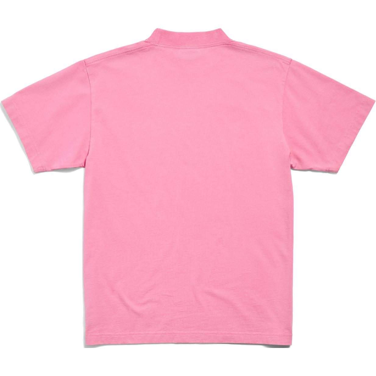 Balenciaga FW24 Crystal Letter Slim Fit Unisex Crewneck T-Shirt Faded Pink. 809122TRVL59568 圖 3