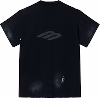 Order Balenciaga FW24 Faded Logo Print Oversized T-Shirt Blue Gray Casual Tee 787349TQVU41083