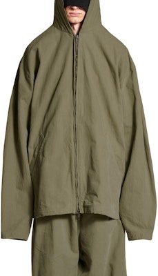 Balenciaga FW24 Hoodie Hijau Zip-Up Unisex Oversized Fit. 808823TRP103420 Shop Balenciaga FW24 Hoodie Hijau Zip-Up Unisex Oversized Fit. 808823TRP103420