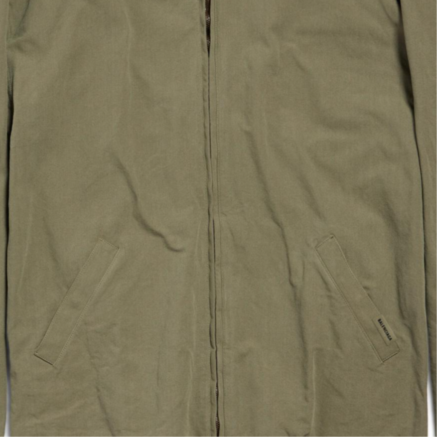 Cheap Balenciaga FW24 Hoodie Hijau Zip-Up Unisex Oversized Fit. 808823TRP103420