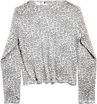 Balenciaga FW24 Suéter Unisex de Punto Gris Estampado Leopardo. 793653T33322135 Lookbook Balenciaga FW24 Suéter Unisex de Punto Gris Estampado Leopardo. 793653T33322135
