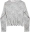 Lookbook Balenciaga FW24 Suéter Unisex de Punto Gris Estampado Leopardo. 793653T33322135