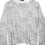 Shop Balenciaga FW24 Suéter Unisex de Punto Gris Estampado Leopardo. 793653T33322135