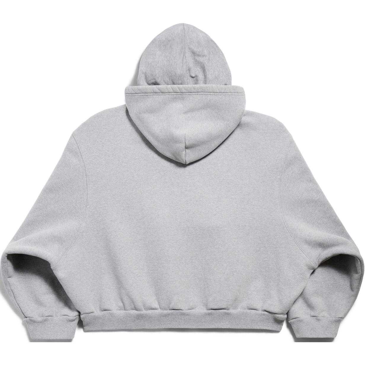 Balenciaga FW24 Grey Oversized Hoodie Zip-Up Unisex Long Sleeve Sweater. 799463TQVX11300 圖 3