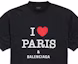 Sizing Balenciaga FW24 Heart Logo Print Black Unisex Casual Crewneck T-Shirt. 764235TRVU91041