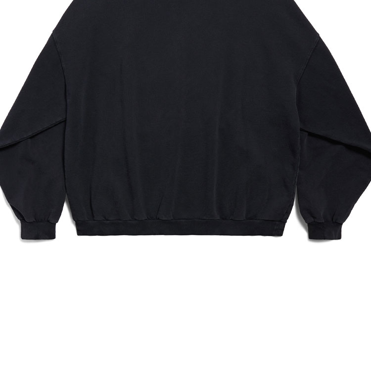 Purchase バレンシアガ FW24 レターハートプリントフーディー ユニセックス ルーズフィット ブラック 803265TRVM61041