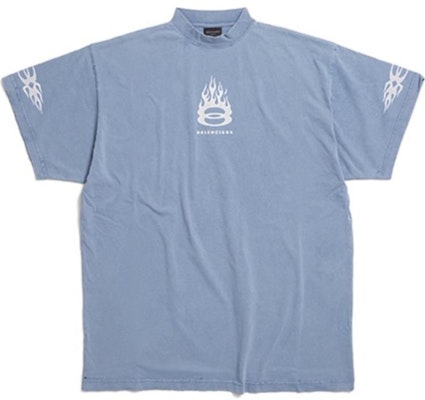 Balenciaga FW24 Letter Print Crewneck T-Shirt Regular Fit Men’s Light Blue. 787349TQVW74164 Order Balenciaga FW24 Letter Print Crewneck T-Shirt Regular Fit Men’s Light Blue. 787349TQVW74164