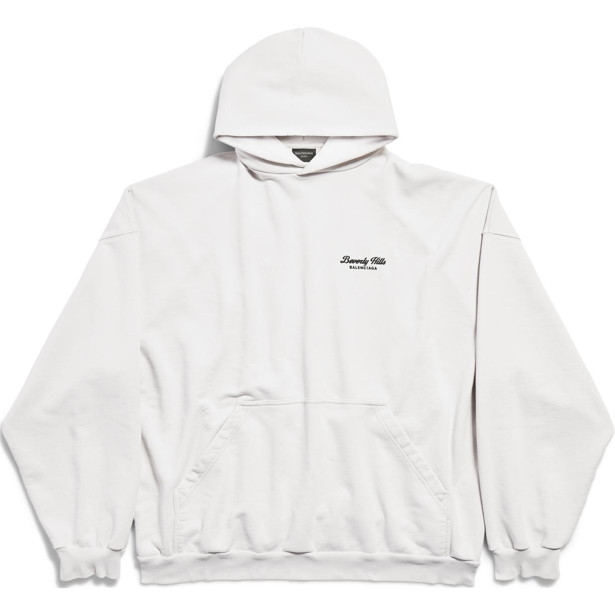 Balenciaga FW24 Letter Print Oversized Hoodie Unisex White 739024TQVS73307 圖 2