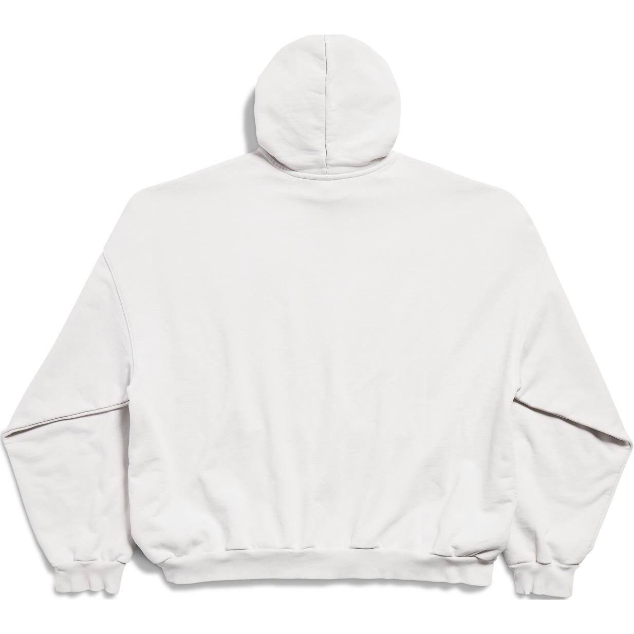 Balenciaga FW24 Letter Print Oversized Hoodie Unisex White 739024TQVS73307 圖 3