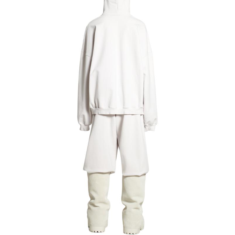 Balenciaga FW24 Letter Print Oversized Hoodie Unisex White 739024TQVS73307 圖 5
